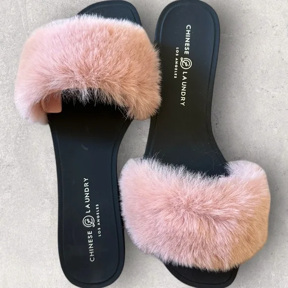 Chinese Laundry Shoes Madonna Fanta Fur Slide Poshmark